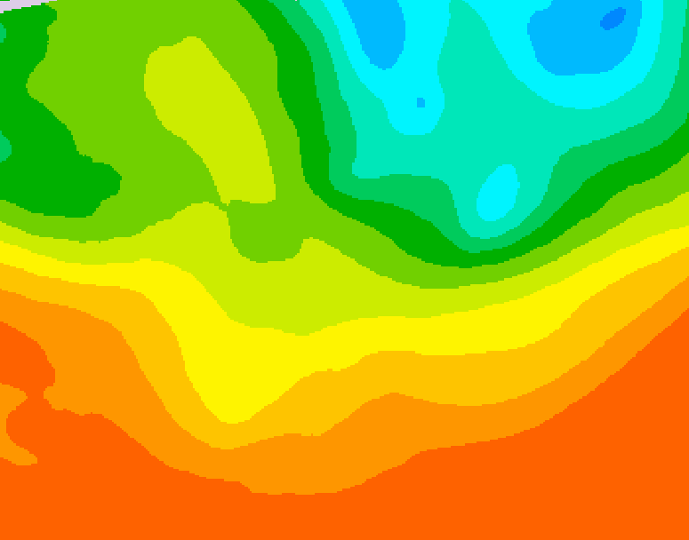 GDPS 500 millibar geopotential height 186 hour forecast chart for Canada based on 2025/06/21 0000Z data