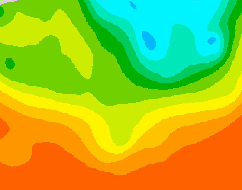 GDPS 500 millibar geopotential height 216 hour forecast chart for Canada based on 2025/06/21 0000Z data