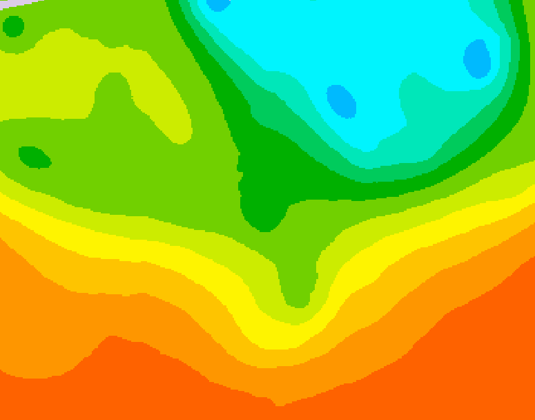 GDPS 500 millibar geopotential height 228 hour forecast chart for Canada based on 2025/06/21 0000Z data