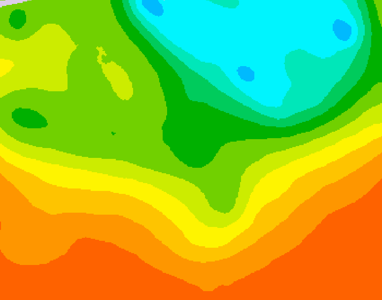 GDPS 500 millibar geopotential height 234 hour forecast chart for Canada based on 2025/06/21 0000Z data