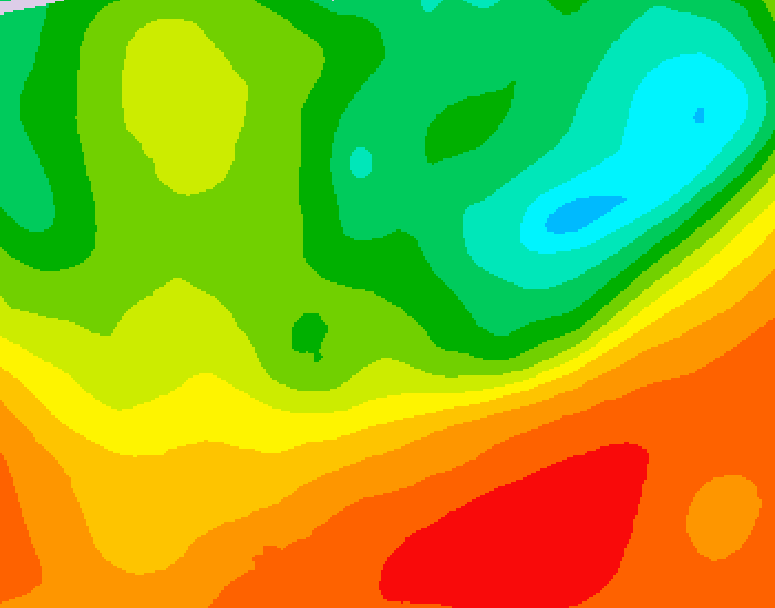 GDPS 500 millibar geopotential height 084 hour forecast chart for Canada based on 2025/06/21 1200Z data
