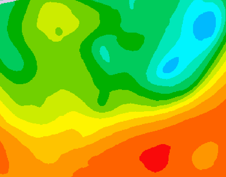 GDPS 500 millibar geopotential height 096 hour forecast chart for Canada based on 2025/06/21 1200Z data