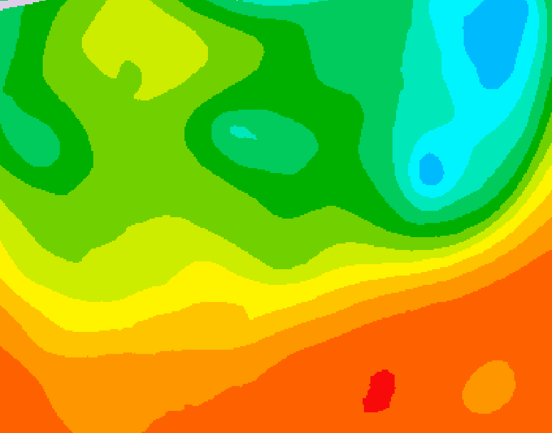 GDPS 500 millibar geopotential height 108 hour forecast chart for Canada based on 2025/06/21 1200Z data