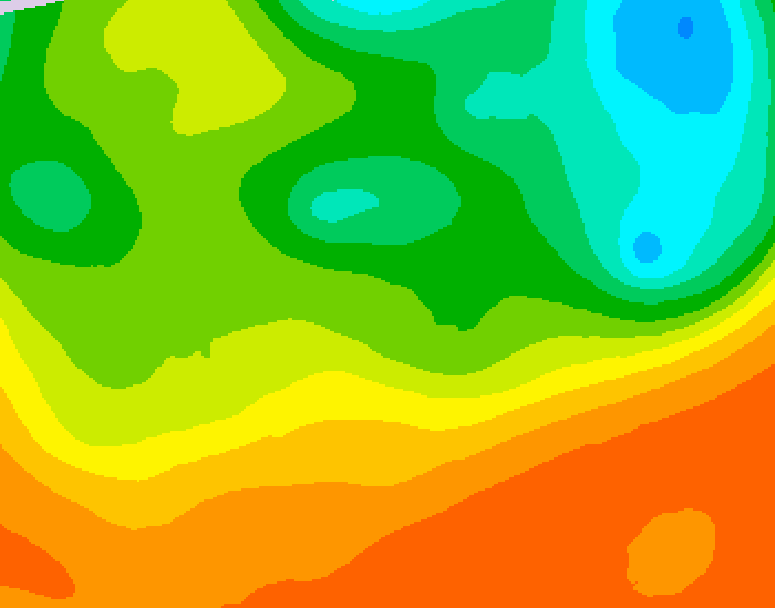 GDPS 500 millibar geopotential height 120 hour forecast chart for Canada based on 2025/06/21 1200Z data