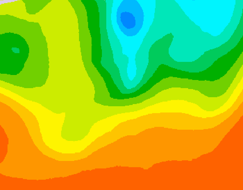 GDPS 500 millibar geopotential height 174 hour forecast chart for Canada based on 2025/06/21 1200Z data