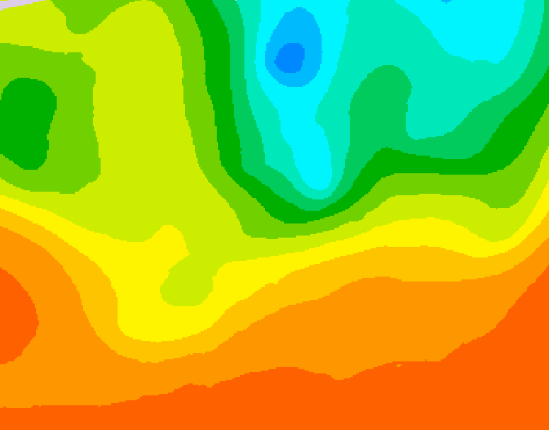 GDPS 500 millibar geopotential height 180 hour forecast chart for Canada based on 2025/06/21 1200Z data