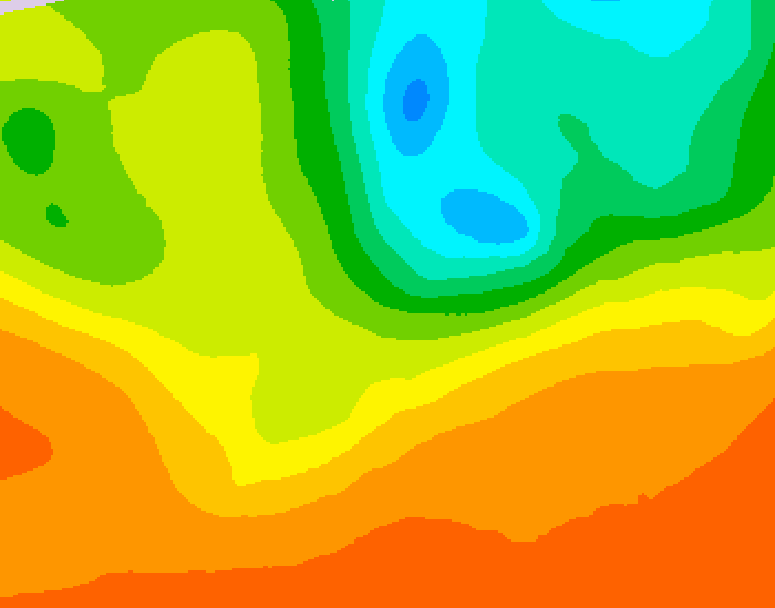 GDPS 500 millibar geopotential height 192 hour forecast chart for Canada based on 2025/06/21 1200Z data