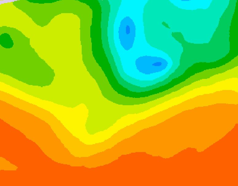 GDPS 500 millibar geopotential height 198 hour forecast chart for Canada based on 2025/06/21 1200Z data