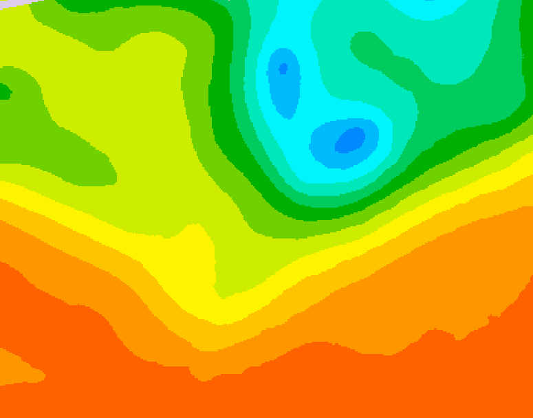 GDPS 500 millibar geopotential height 204 hour forecast chart for Canada based on 2025/06/21 1200Z data