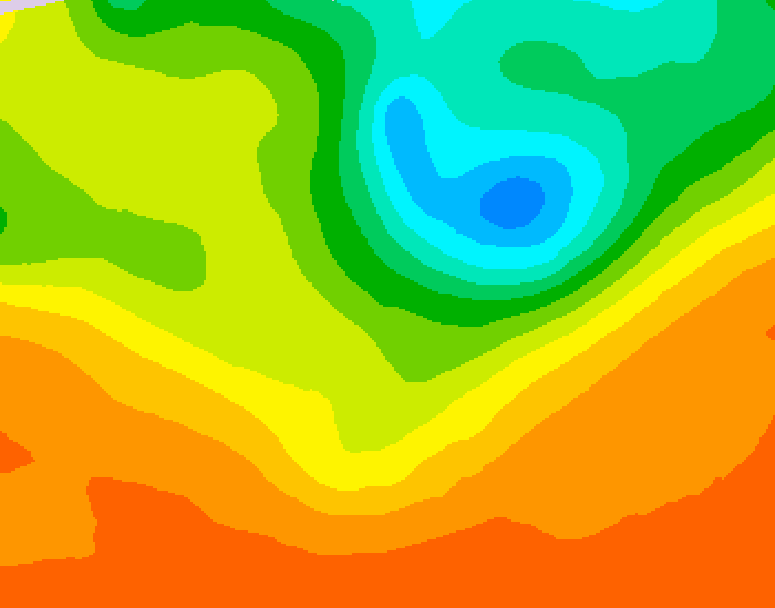 GDPS 500 millibar geopotential height 216 hour forecast chart for Canada based on 2025/06/21 1200Z data