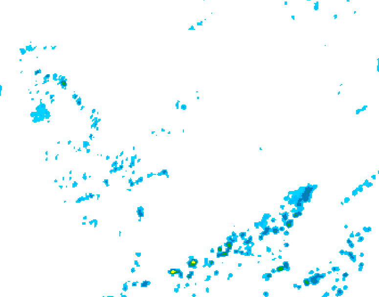 GDPS precipitation 132 hour forecast chart for Canada based on 2025/06/21 1200Z data