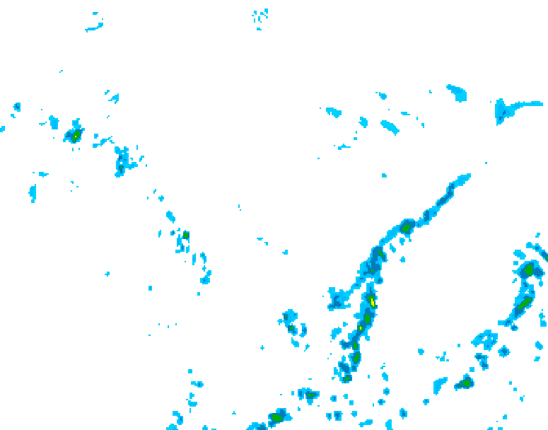 GDPS precipitation 228 hour forecast chart for Canada based on 2025/06/21 1200Z data