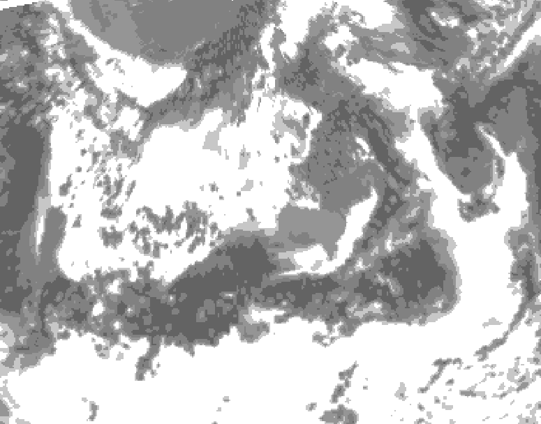 GDPS total cloud 036 hour forecast chart for Canada based on 2025/06/21 0000Z data