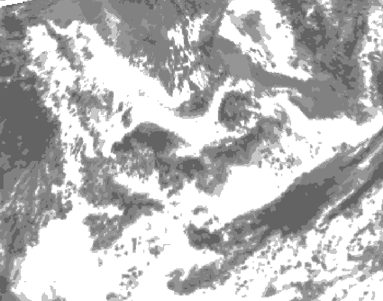 GDPS total cloud 162 hour forecast chart for Canada based on 2025/06/21 0000Z data