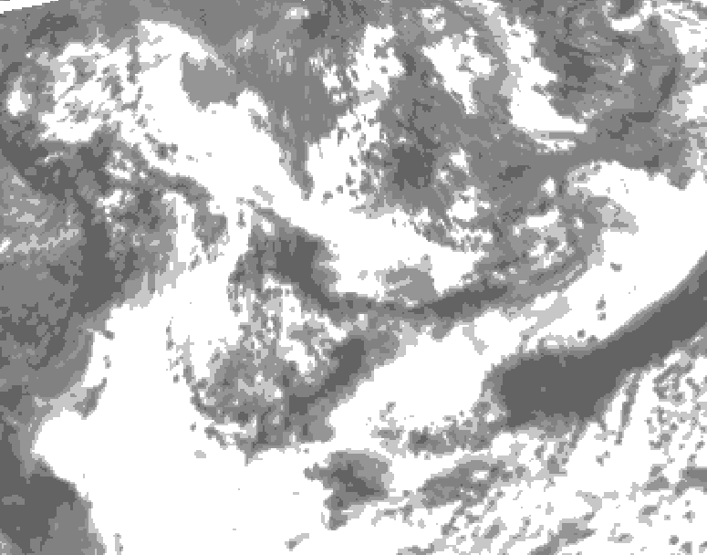 GDPS total cloud 186 hour forecast chart for Canada based on 2025/06/21 0000Z data