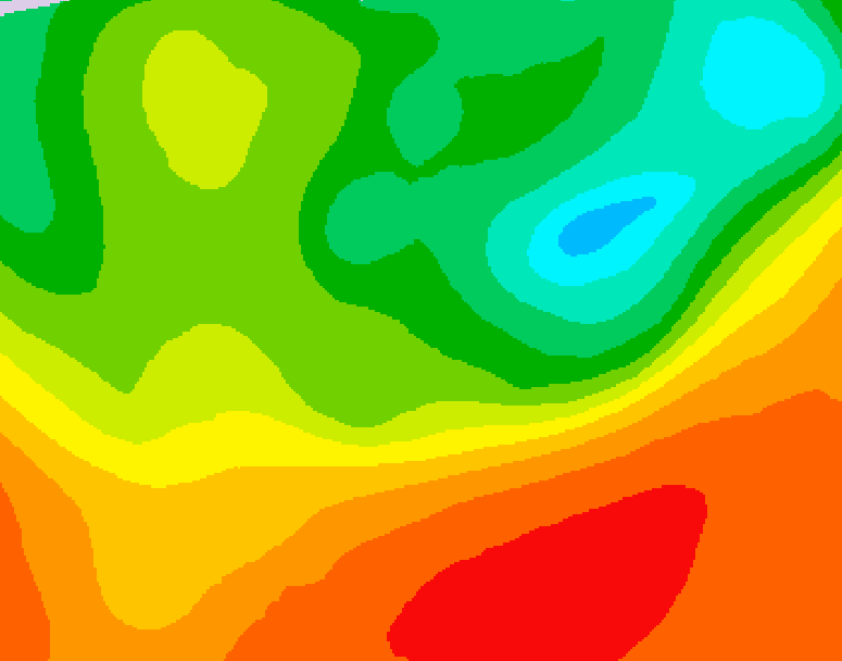 GDPS 500 millibar geopotential height 072 hour forecast chart for Canada based on 2025/06/22 0000Z data