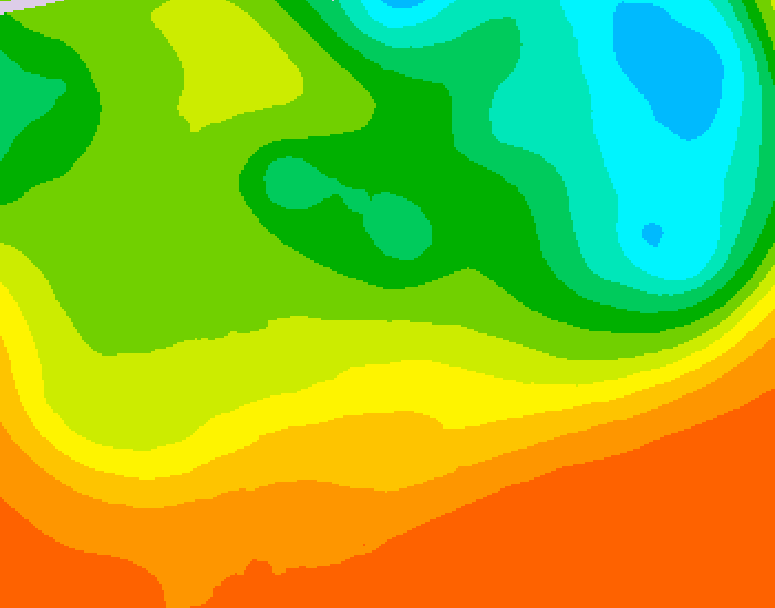 GDPS 500 millibar geopotential height 120 hour forecast chart for Canada based on 2025/06/22 0000Z data