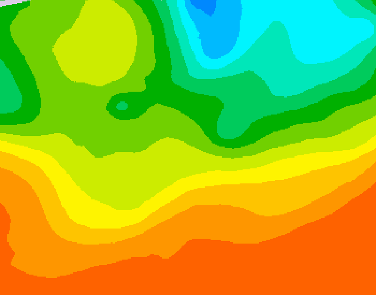 GDPS 500 millibar geopotential height 162 hour forecast chart for Canada based on 2025/06/22 0000Z data