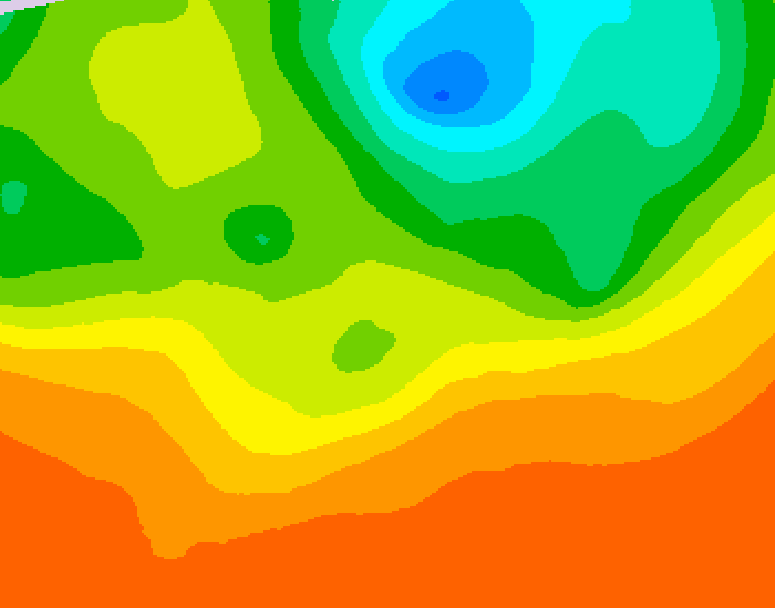 GDPS 500 millibar geopotential height 186 hour forecast chart for Canada based on 2025/06/22 0000Z data