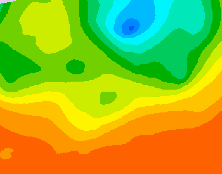 GDPS 500 millibar geopotential height 192 hour forecast chart for Canada based on 2025/06/22 0000Z data
