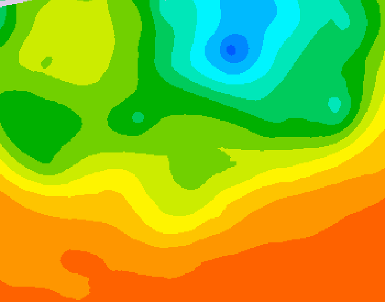 GDPS 500 millibar geopotential height 204 hour forecast chart for Canada based on 2025/06/22 0000Z data