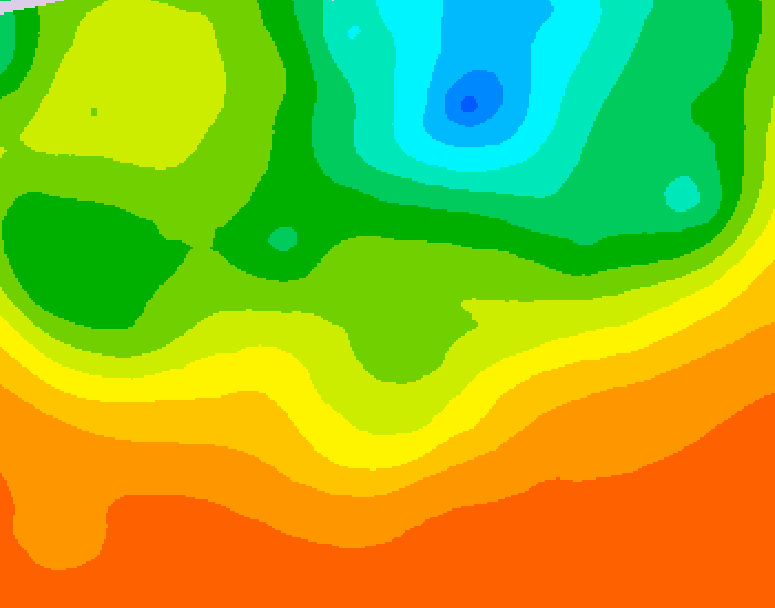 GDPS 500 millibar geopotential height 210 hour forecast chart for Canada based on 2025/06/22 0000Z data