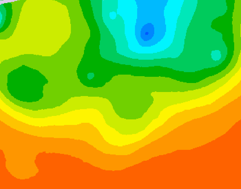 GDPS 500 millibar geopotential height 216 hour forecast chart for Canada based on 2025/06/22 0000Z data