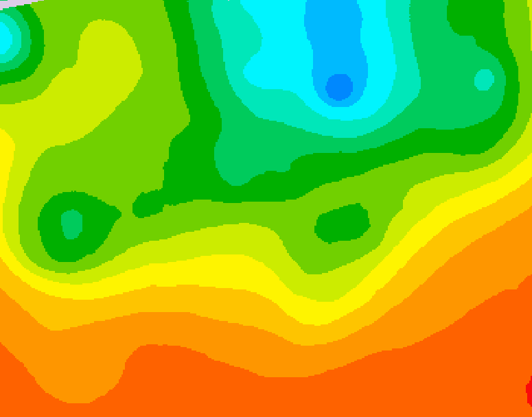 GDPS 500 millibar geopotential height 234 hour forecast chart for Canada based on 2025/06/22 0000Z data