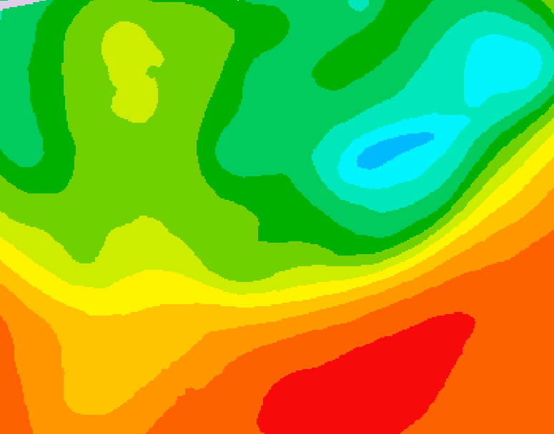 GDPS 500 millibar geopotential height 060 hour forecast chart for Canada based on 2025/06/22 1200Z data
