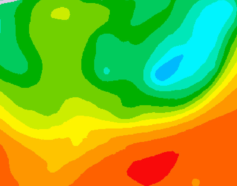 GDPS 500 millibar geopotential height 072 hour forecast chart for Canada based on 2025/06/22 1200Z data