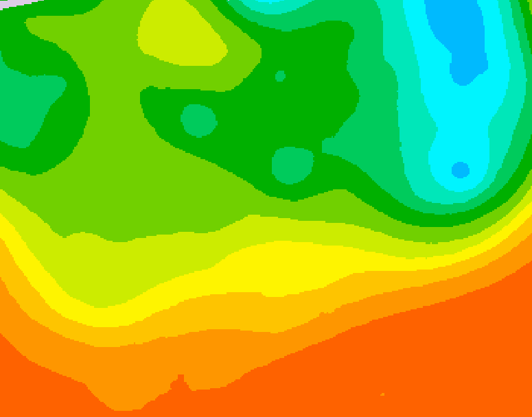 GDPS 500 millibar geopotential height 108 hour forecast chart for Canada based on 2025/06/22 1200Z data