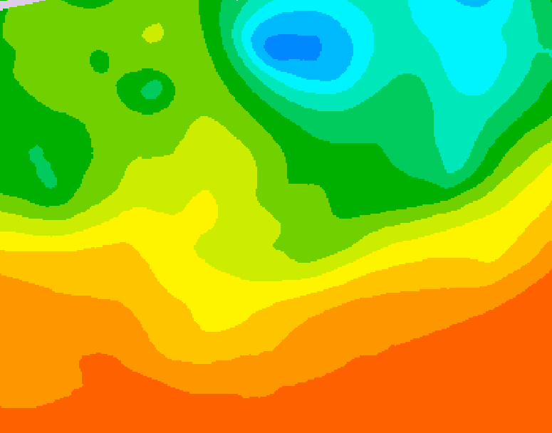 GDPS 500 millibar geopotential height 168 hour forecast chart for Canada based on 2025/06/22 1200Z data