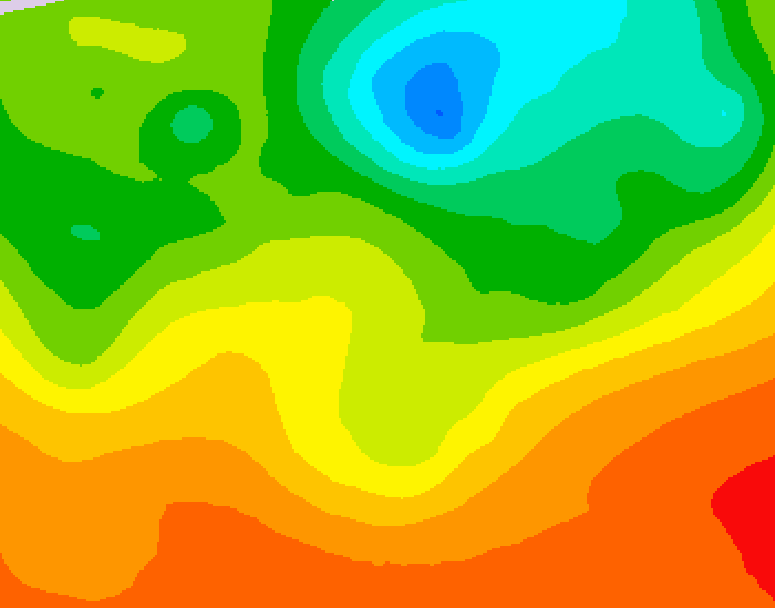 GDPS 500 millibar geopotential height 192 hour forecast chart for Canada based on 2025/06/22 1200Z data