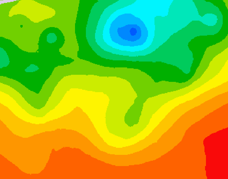 GDPS 500 millibar geopotential height 204 hour forecast chart for Canada based on 2025/06/22 1200Z data