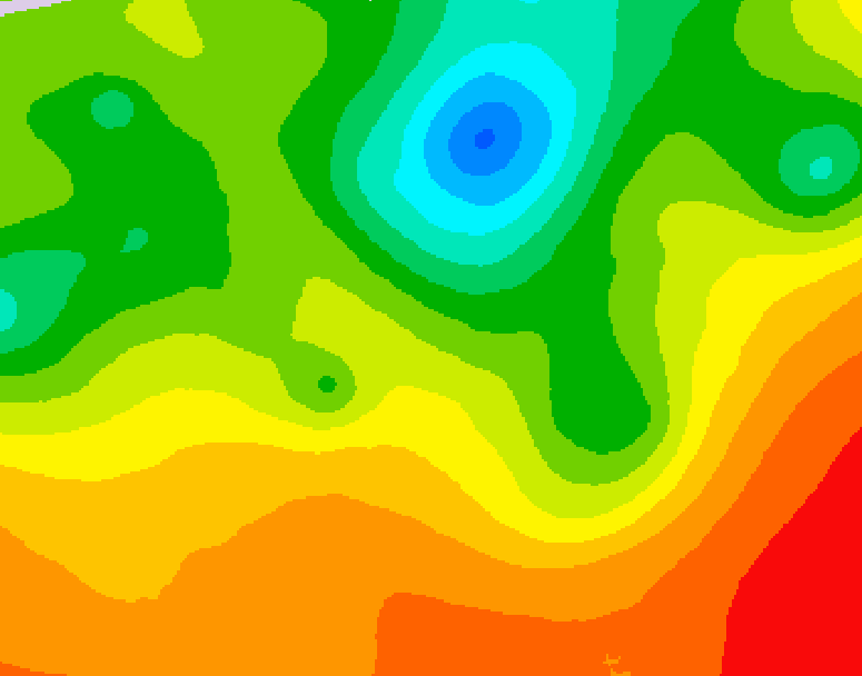 GDPS 500 millibar geopotential height 240 hour forecast chart for Canada based on 2025/06/22 1200Z data