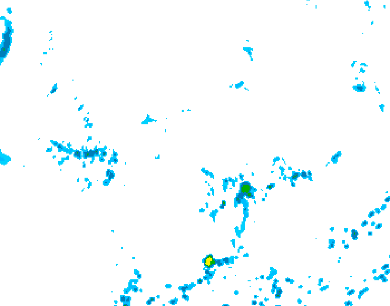 GDPS precipitation 216 hour forecast chart for Canada based on 2025/06/22 0000Z data