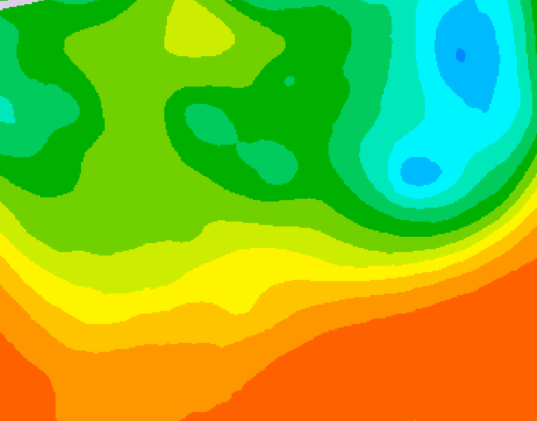 GDPS 500 millibar geopotential height 084 hour forecast chart for Canada based on 2025/06/23 0000Z data