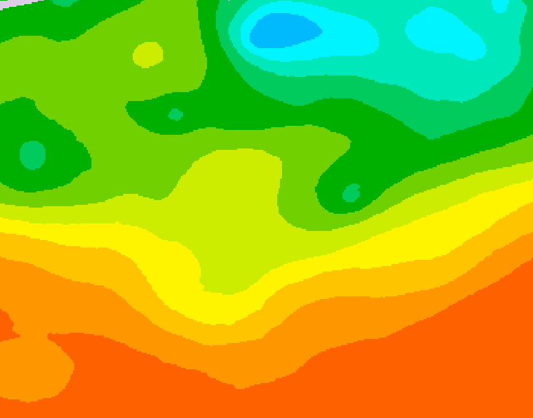 GDPS 500 millibar geopotential height 156 hour forecast chart for Canada based on 2025/06/23 0000Z data