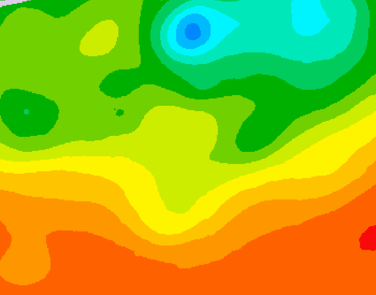 GDPS 500 millibar geopotential height 168 hour forecast chart for Canada based on 2025/06/23 0000Z data