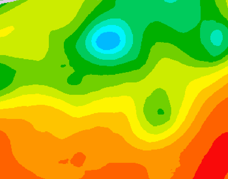 GDPS 500 millibar geopotential height 234 hour forecast chart for Canada based on 2025/06/23 0000Z data