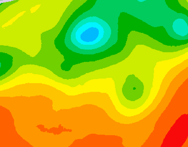 GDPS 500 millibar geopotential height 240 hour forecast chart for Canada based on 2025/06/23 0000Z data