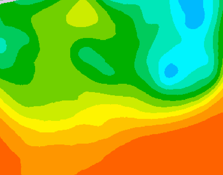 GDPS 500 millibar geopotential height 072 hour forecast chart for Canada based on 2025/06/23 1200Z data