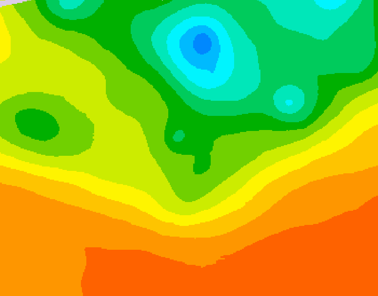 GDPS 500 millibar geopotential height 168 hour forecast chart for Canada based on 2025/06/23 1200Z data