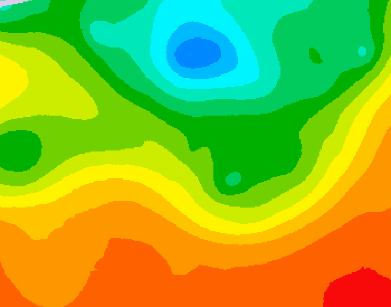 GDPS 500 millibar geopotential height 204 hour forecast chart for Canada based on 2025/06/23 1200Z data
