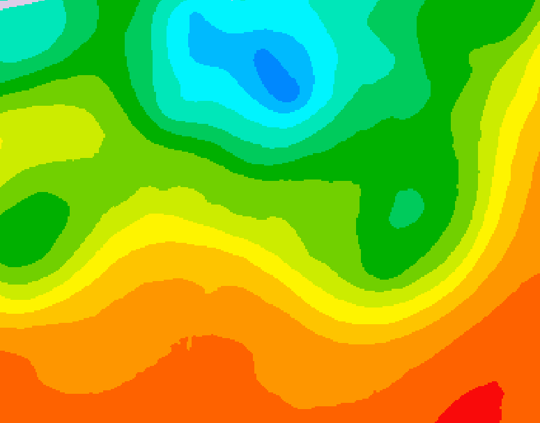 GDPS 500 millibar geopotential height 228 hour forecast chart for Canada based on 2025/06/23 1200Z data