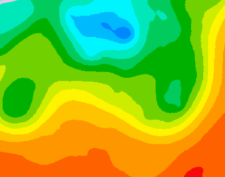 GDPS 500 millibar geopotential height 240 hour forecast chart for Canada based on 2025/06/23 1200Z data