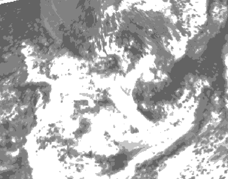 GDPS total cloud 222 hour forecast chart for Canada based on 2025/06/23 1200Z data
