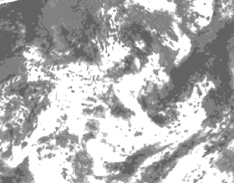 GDPS total cloud 228 hour forecast chart for Canada based on 2025/06/23 1200Z data
