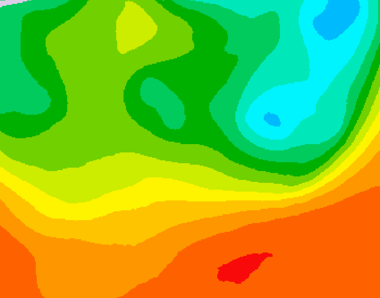 GDPS 500 millibar geopotential height 048 hour forecast chart for Canada based on 2025/06/24 0000Z data