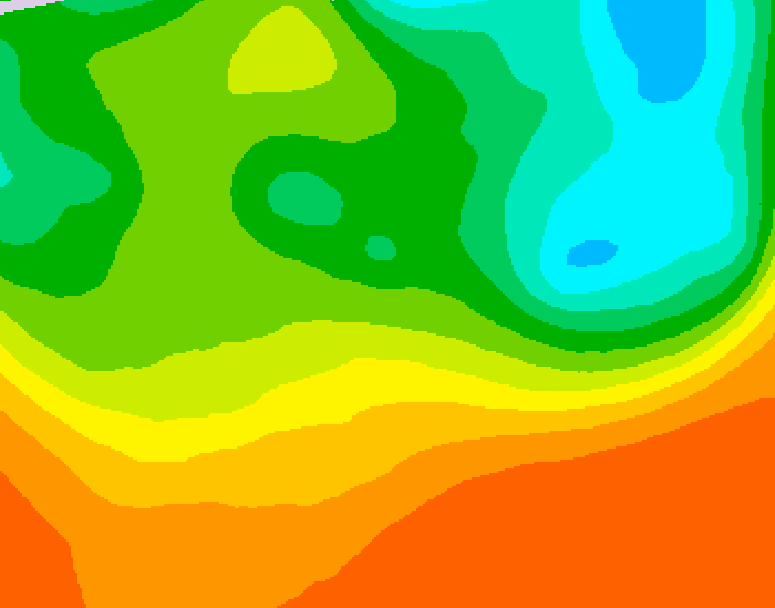 GDPS 500 millibar geopotential height 060 hour forecast chart for Canada based on 2025/06/24 0000Z data